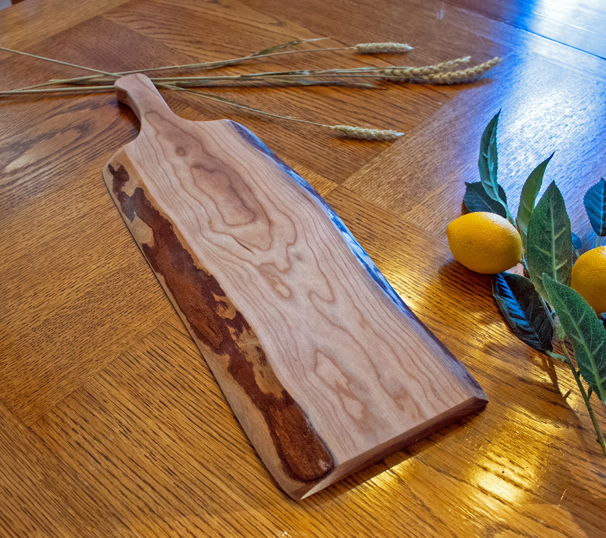 Faith Based Small Live Edge Charcuterie Board