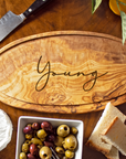 Personalized Large Olive Wood Board