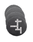 Round Slate Coasters Scrabble