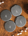 Personalized Round Slate Coasters