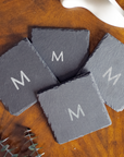 Personalized Square Slate Coasters
