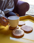 Faith Based Olive Wood Coasters